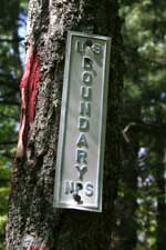 National Park Service Boundary Marker