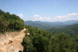 Roads going in on White Oak Mountain