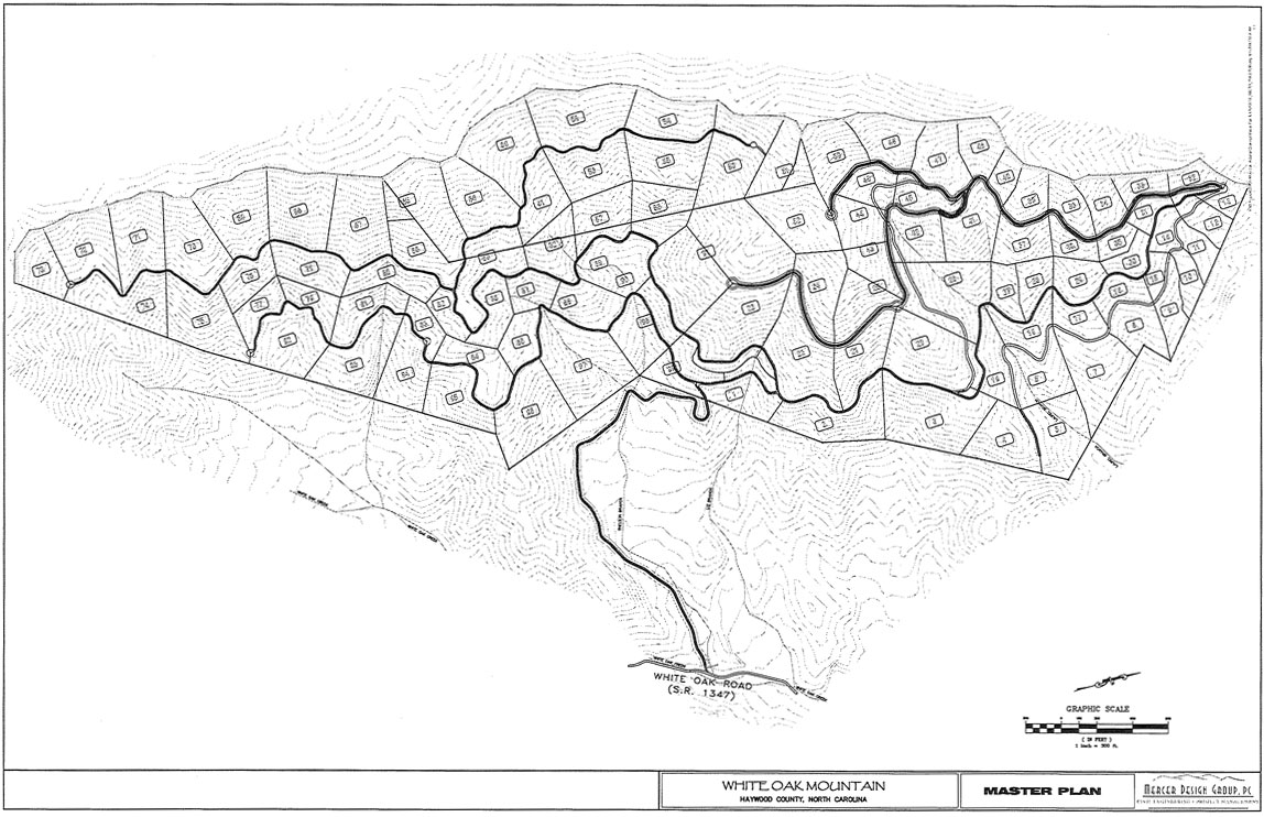 White Oak Mountain Site Map